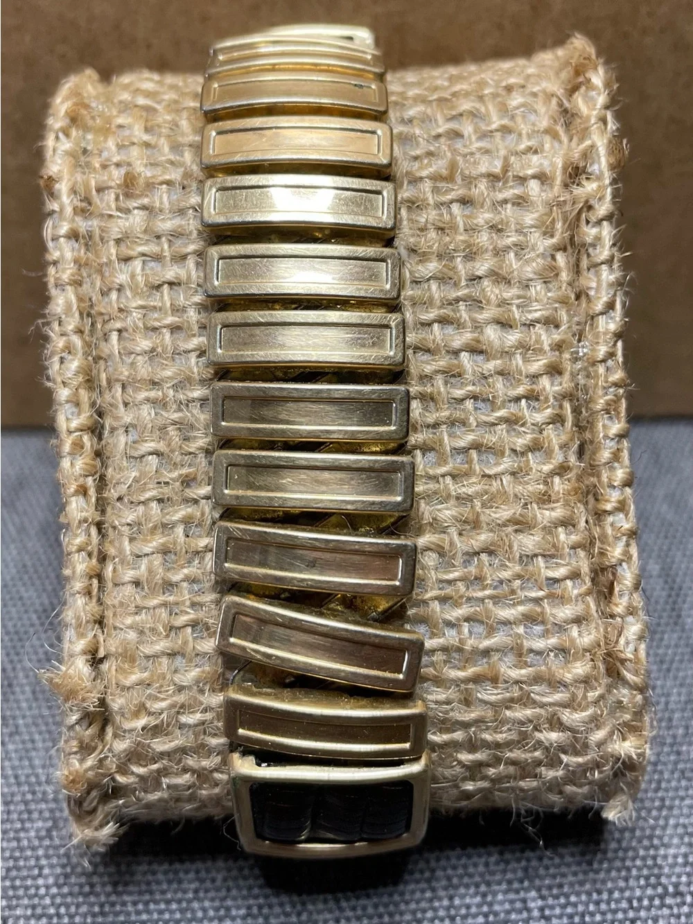 Vintage Bulova Commodore Wristwatch Circa 1950’s Gold Tone & Alligator Leather